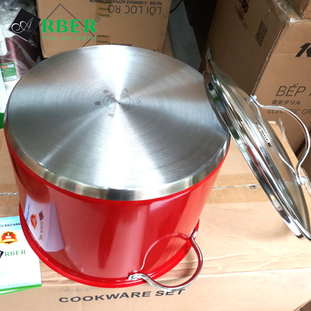 Nồi luộc gà Inox 304 cao cấp Kalpen Arber Đức AN28SMD size 28cm dung tích 11L