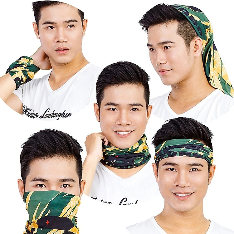 Combo 2 khăn phượt đa năng PaKaSa - giao màu ngẫu nhiên