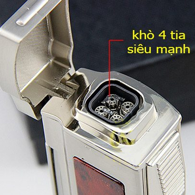 Vỏ Hột Quẹt Bật Lửa Khò Gas 4 Tia Kiêm Đục, Cắt Đa Năng  COB-402 Thiết Kế Đẹp Độc Lạ - Giao Màu Ngẫu Nhiên