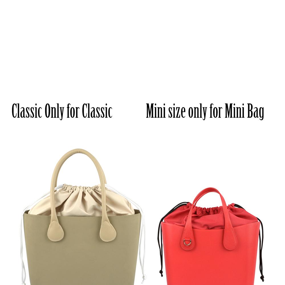 Mới Nguyên Chất Màu Lớn Công Suất Lắp Cho Lớn Mini Obag Classic Mini Dây Rút Nhiều Màu Sắc Bên Trong Chất Liệu Vải Sợi Nhỏ OBag Cho O túi