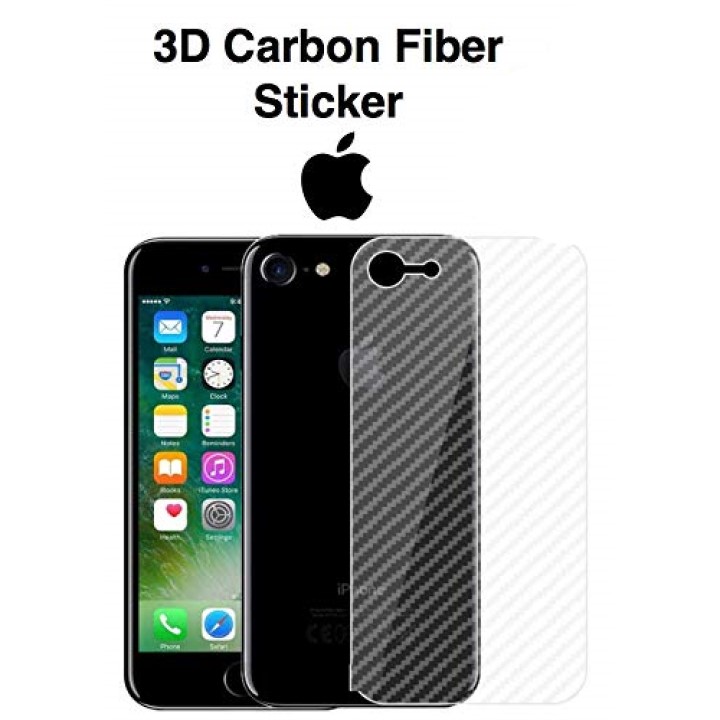 Miếng Dán Mặt Lưng Chống Trầy cho iPhone 6 7 8 X 11 Pro Max Plus Vân Carbon