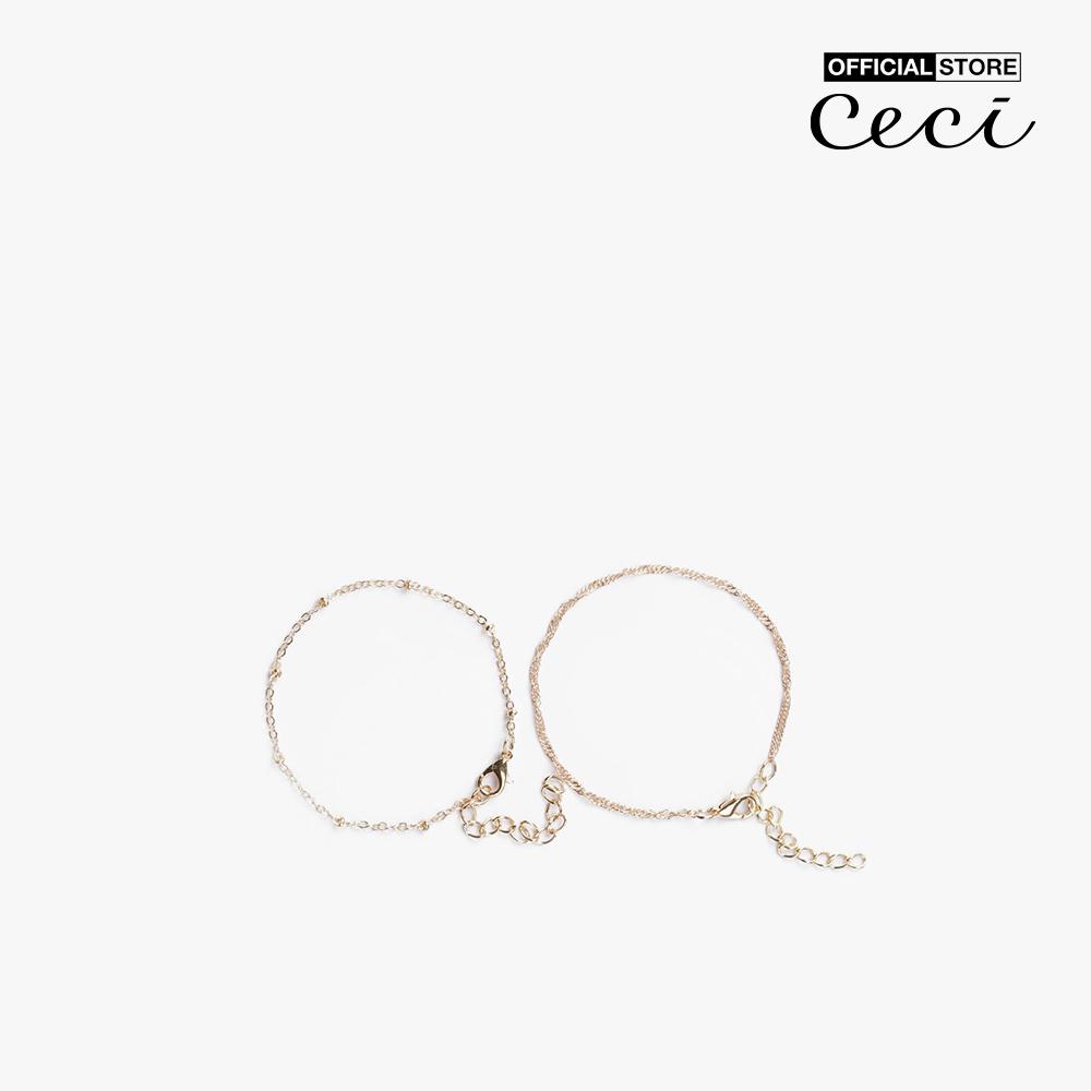 CECI - Bộ 7 vòng đeo tay nữ sợi mảnh thanh lịch CC3-04000012