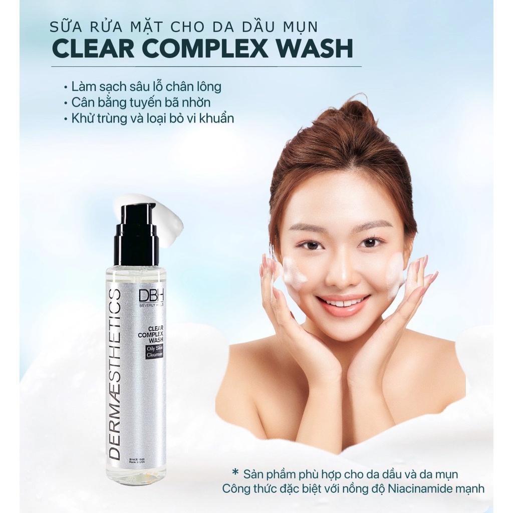 SỮA RỬA MẶT DÀNH CHO DA DẦU MỤN TRỨNG CÁ CLAER COMPLEX WASH DBH 180ML
