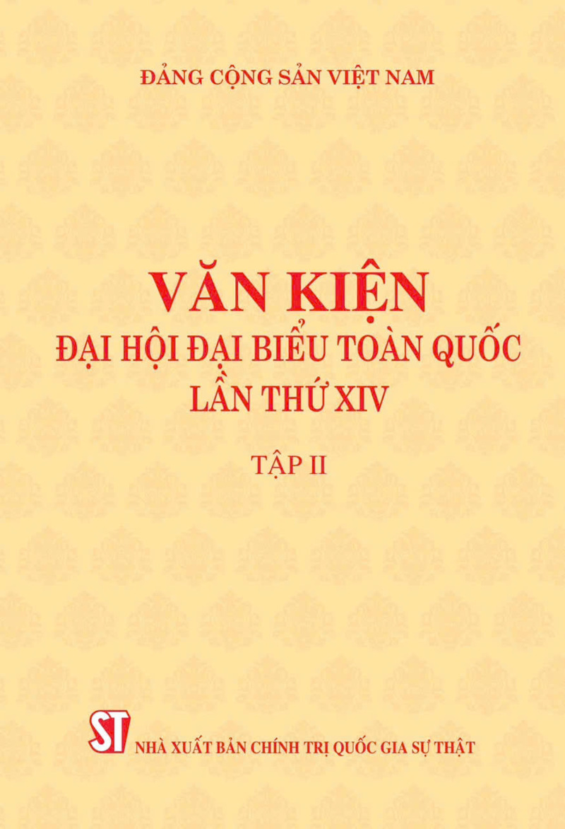 Trọn bộ Văn kiện Đại hội đại biểu toàn quốc lần thứ XIV (2 tập)