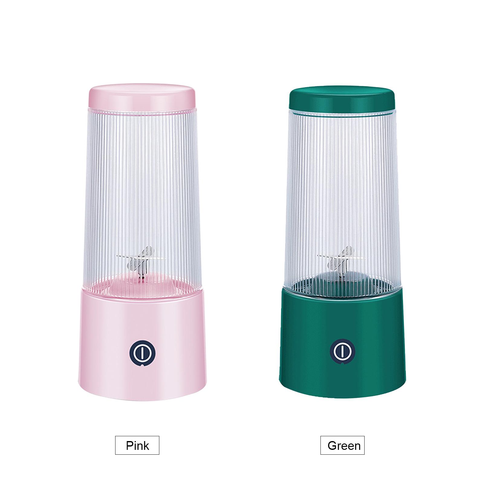 Cốc say sinh tố cầm tay 350ml, lưỡi dao bằng thép không gỉ, có thể xay trái cây và rau củ ở 360 độ, sạc USBv