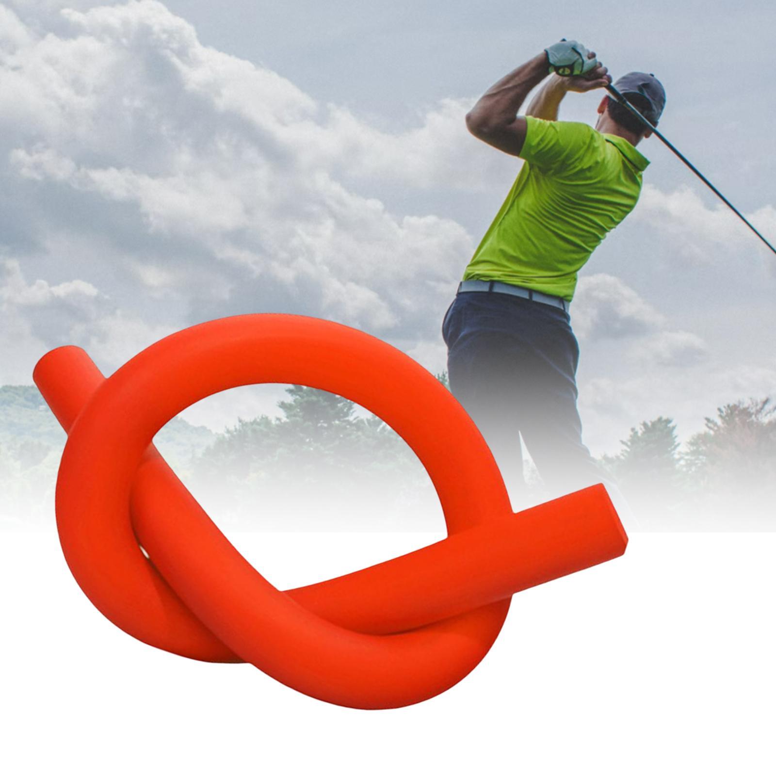 Golf Swing Trainer Golf Accessory Aid Tool for Golf Training Indoor/Outdoor Red
