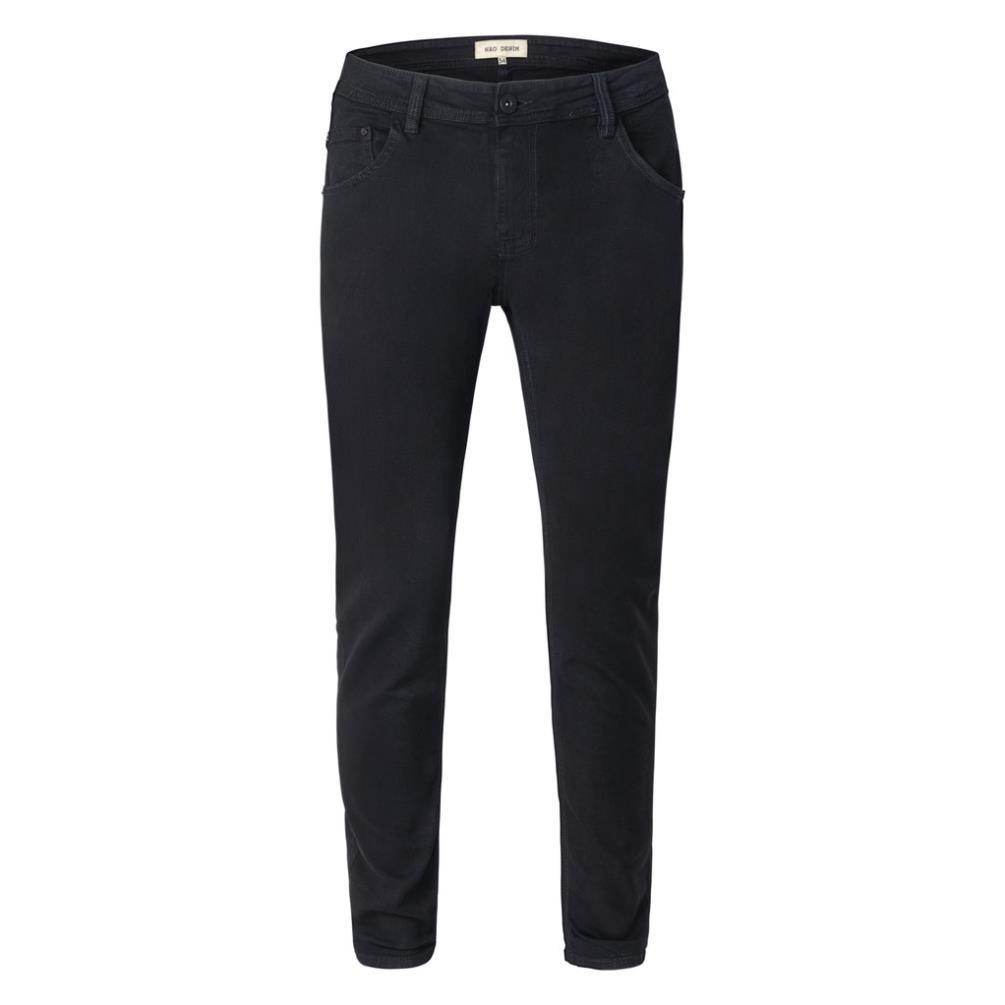 Quần Jean Đen Nam Zipper Streetwear Cao Cấp Màu Đen Trơn - Form Slimfit - Có Zip Jean Thun Co Giãn
