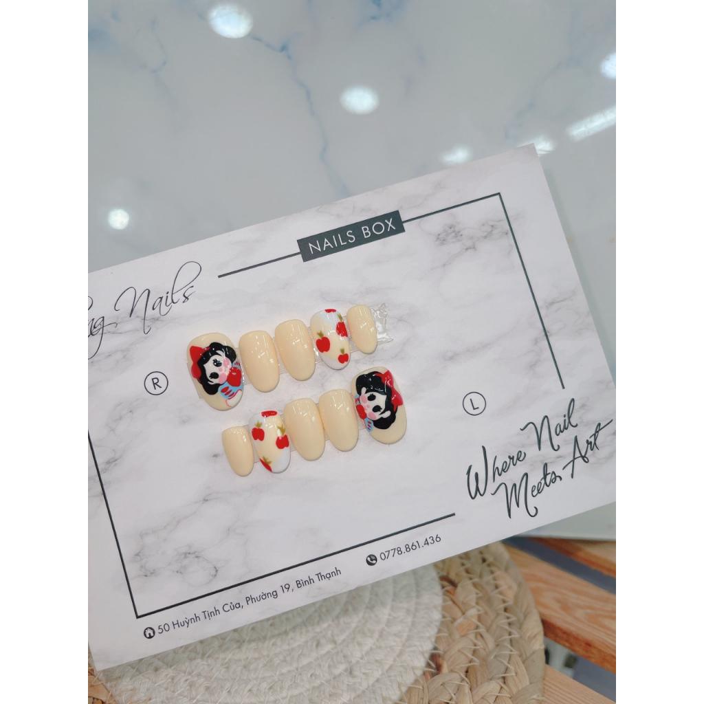 Nail Box thiết kế thủ công ChangNails - Họa tiết Snow White dễ thương