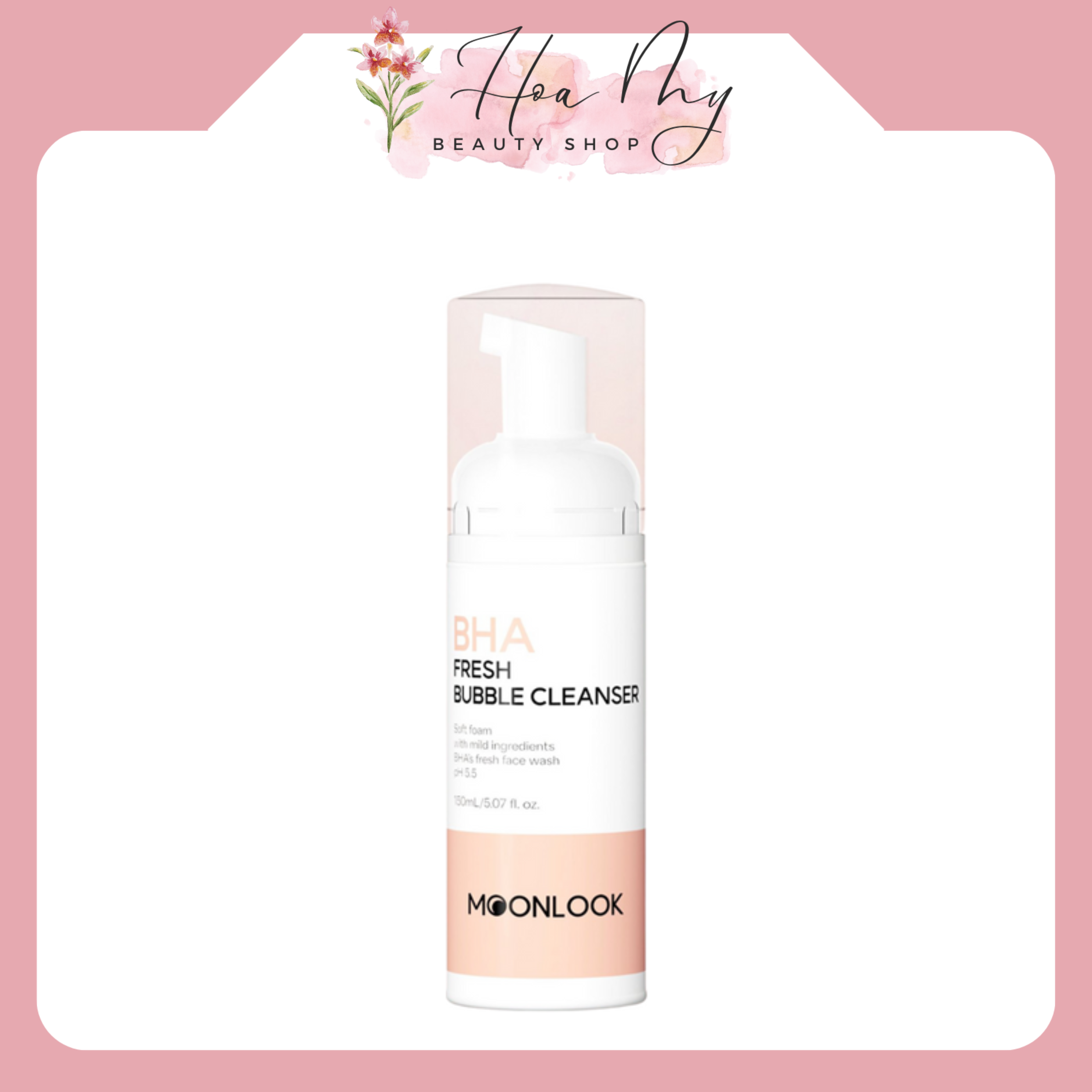 Sữa rửa mặt tạo bọt BHA MoonLook 150ml