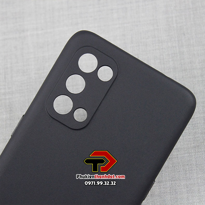 Ốp lưng dành cho OPPO Reno6 Z 5G, Reno5 5G dẻo màu đen bảo vệ camera sau