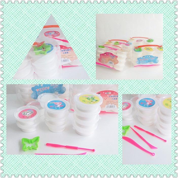 Hộp 12 hũ slime mây màu trắng dạng sữa bò cực đẹp nhũ đa dạng đồ chơi slam squishy
