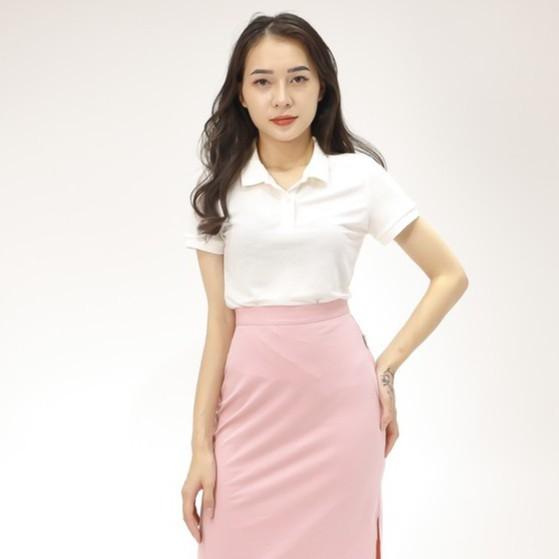 Áo Polo nữ cổ bẻ phối UCO vải cotton cá sấu cao cấp, dáng đẹp, thêu họa tiết màu trắng, xanh, navy ATS0497