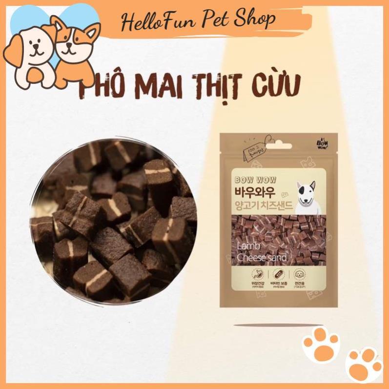 Phomai thịt cừu Bowwow - Phô mai cho chó mèo, giàu protein và canxi, chăm sóc xương khớp (Gói 100g)