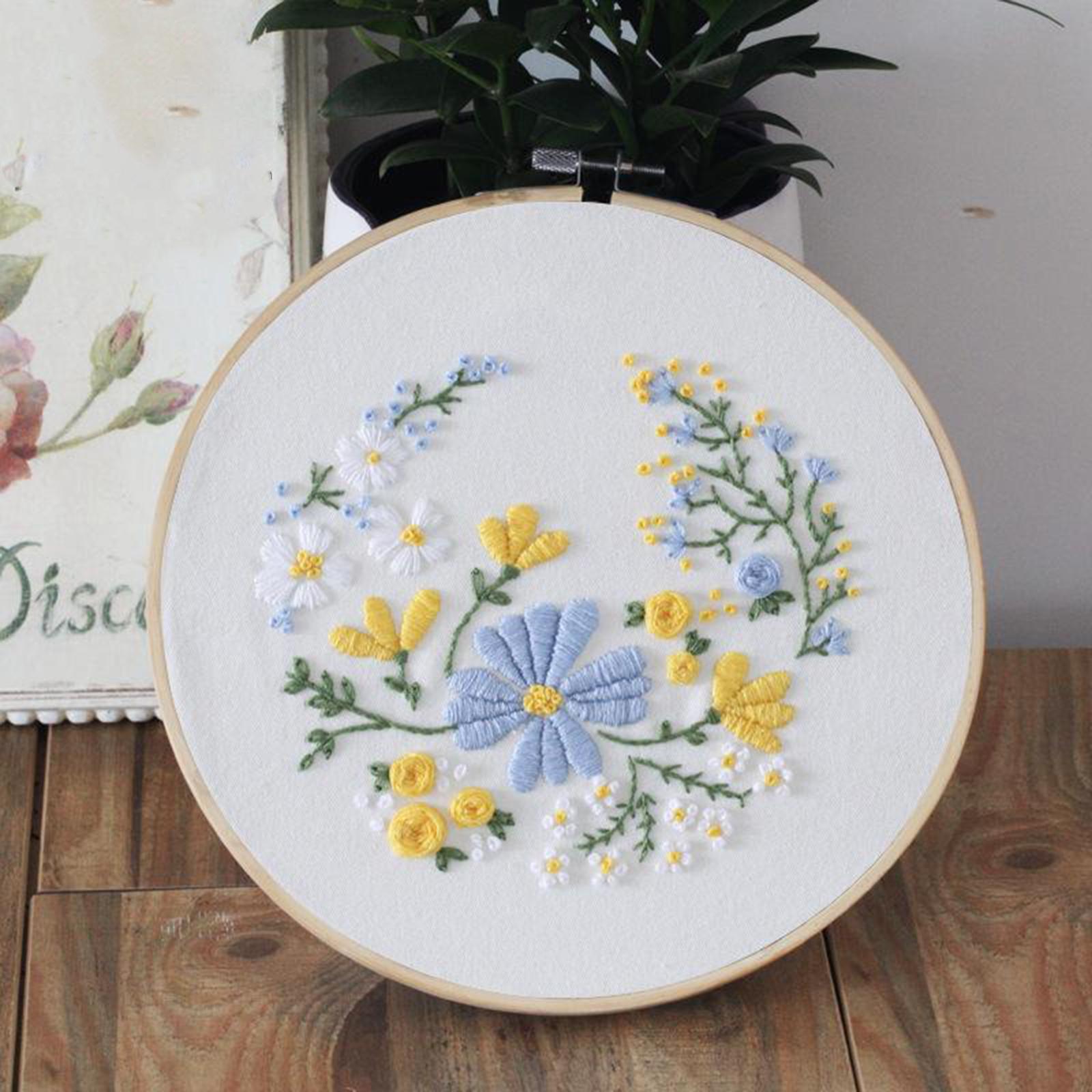 Full Range of Embroidery Starter Kits Cross Stitch Kit for Adult Flower1