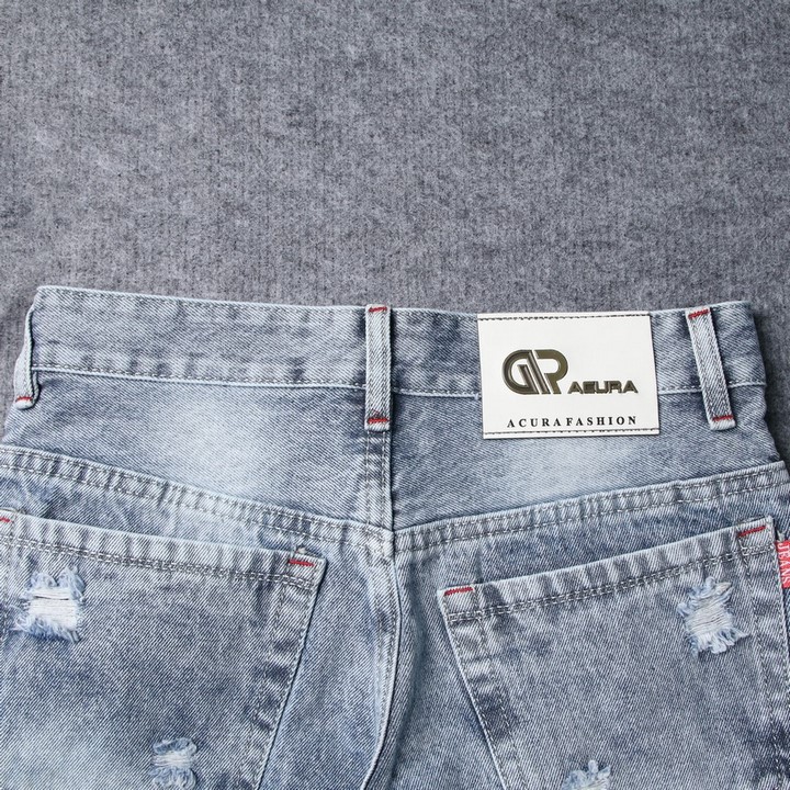 Quần short jean nam xám đậm Q416 Muidoi