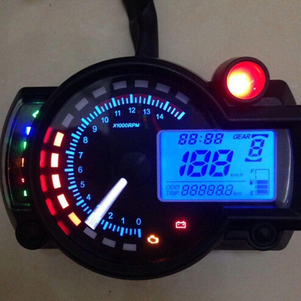 Motorbike Motorcycle Digital Sensor Tachometer 14000RPM