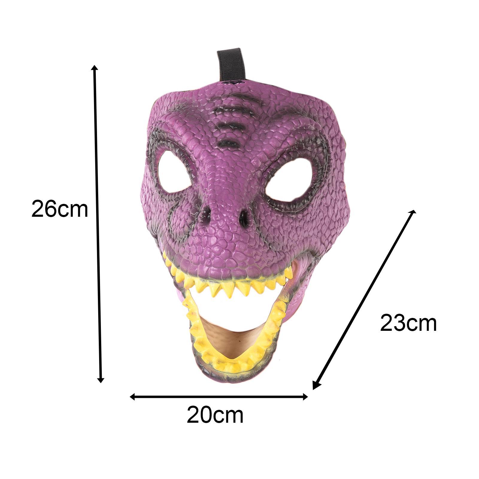3D Dinosaur Latex Dragon Movable Jaw Headgear Scary Props Creative Halloween Animal for Role Play Theater Party Supplies