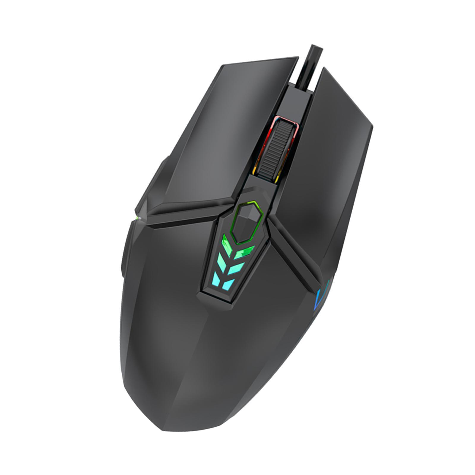 USB Wired Mouse Silent Game Precise Positioning Ergonomic for Desktop Office