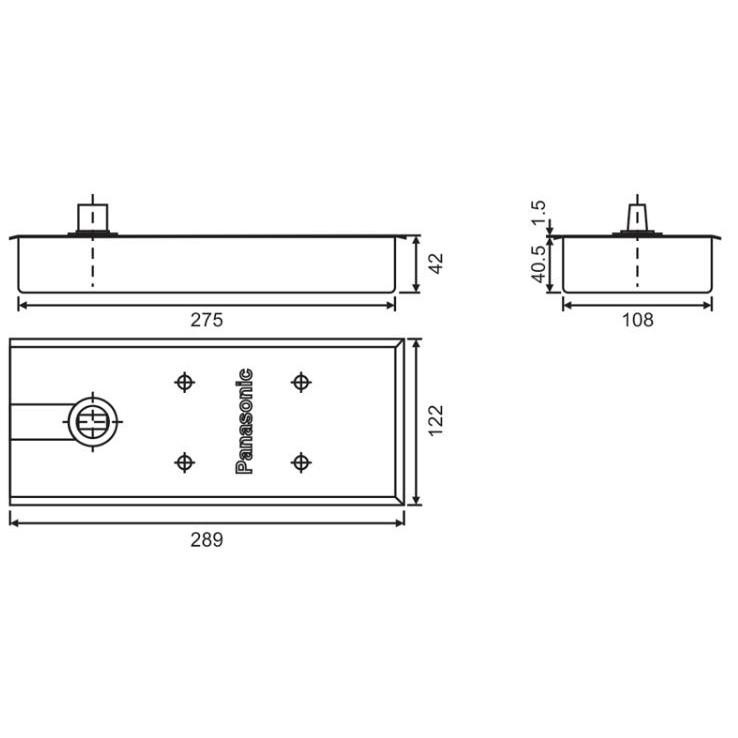 Bản lề sàn S-100-Panasonic (100kg/ cánh )