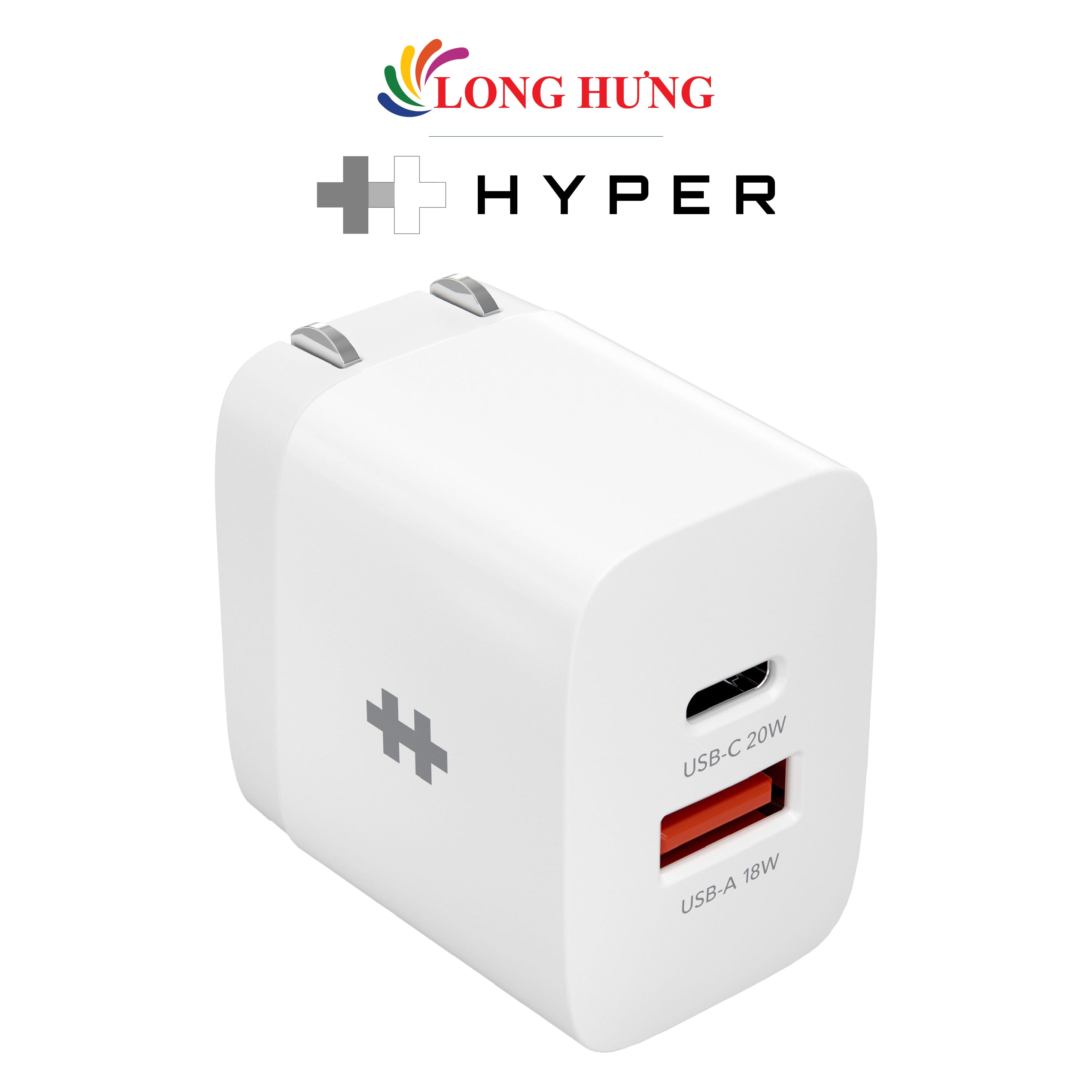 Cốc sạc HyperJuice 20W Charger Small Size 1USB 1Type-C HJ205 - Hàng chính hãng