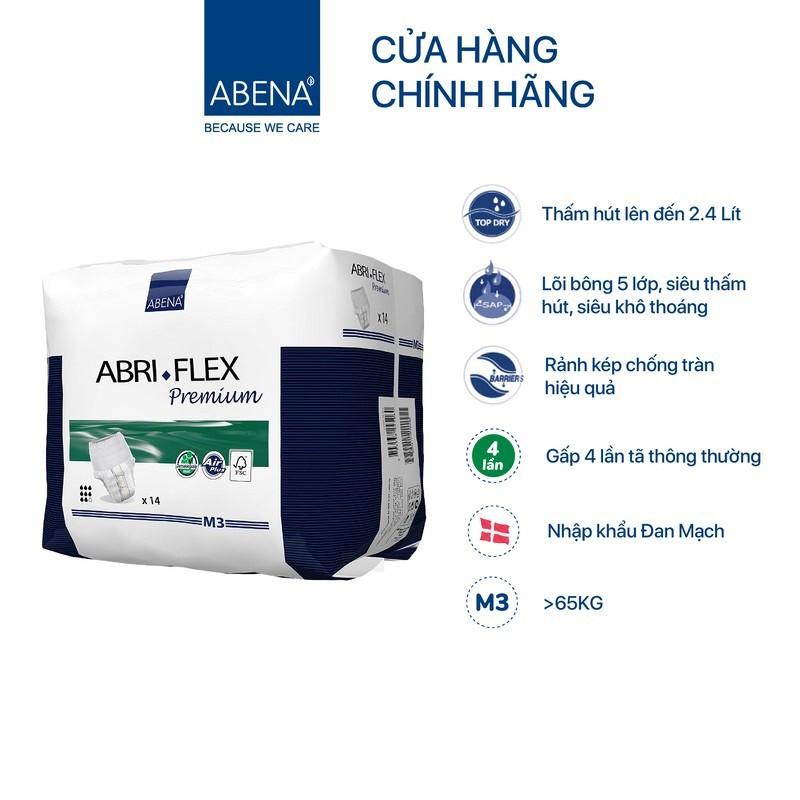 Combo 6 bịch tã quần người lớn Abena Abri Flex - Nhập khẩu Đan Mạch (14 miếng)