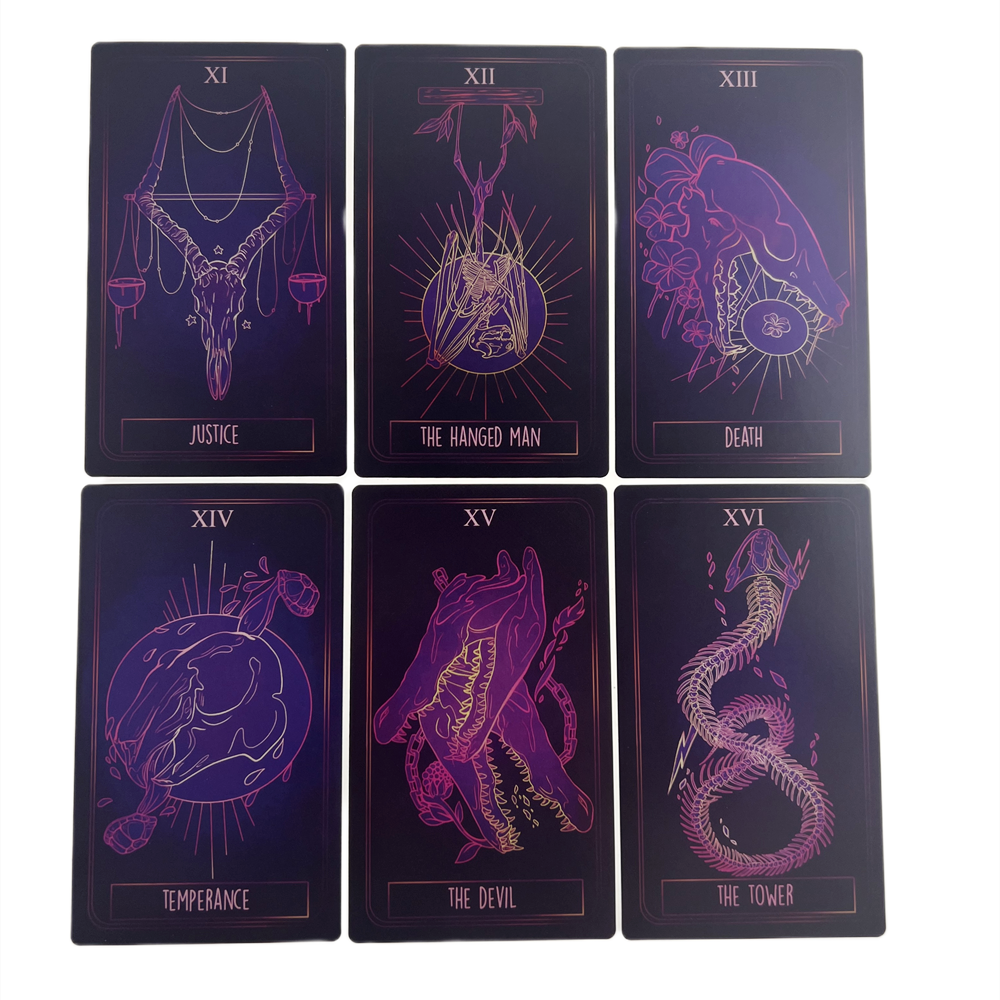 [Size Gốc] Bộ Bài The Bone Tarot 78 Lá Bài 7x12 Cm Tặng Đá Thanh Tẩy