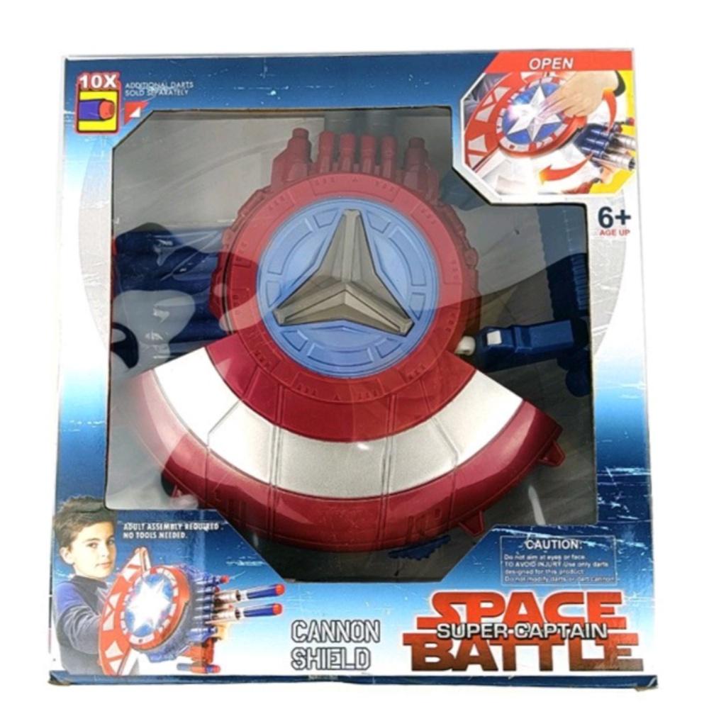 (Tặng kèm mặt nạ) Khiên Captain America, khiên Đội trưởng Mỹ, đồ chơi nhập vai cực kỳ hấp dẫn cho bé