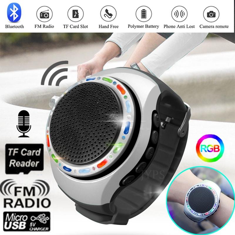 Đồng hồ Loa Bluetooth có micrô, hộp đài FM Sport Run Ride Yoga Music, Gậy chụp ảnh tự sướng từ xa cho điện thoại thông minh, Hỗ trợ thẻ TF Màu sắc: có đồng hồ báo thức