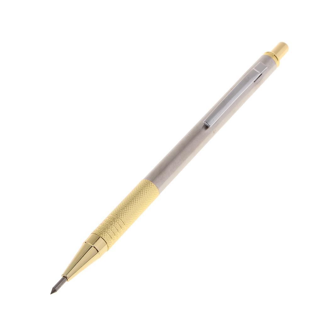 2xTungsten Carbide Scriber Pen Engraving Tool for Metal Glass Ceramic 2 gold