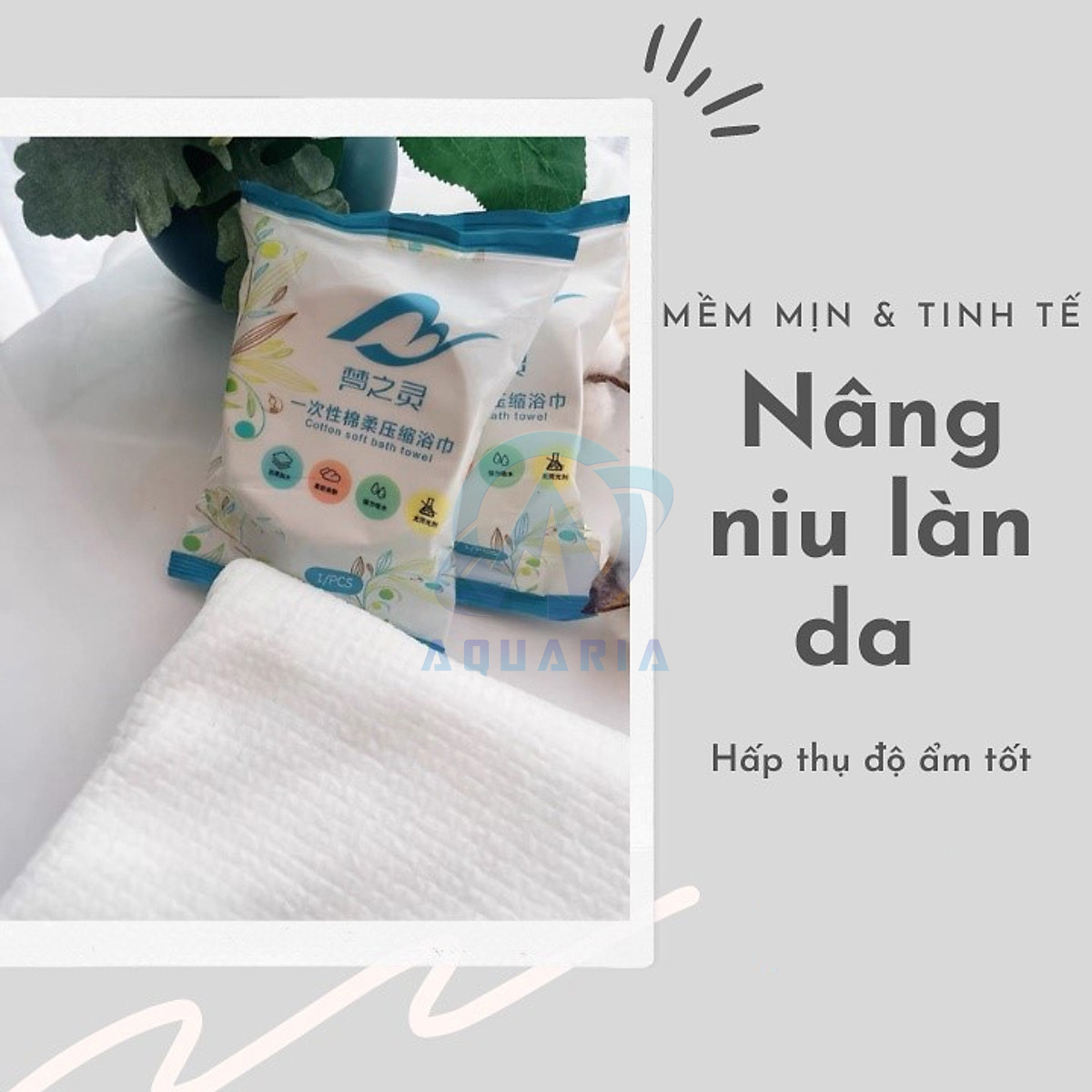 Khăn Tắm Nén Bằng Cotton Tiện Lợi Dùng Một Lần 70*140 cm _Khăn Nén Du Lịch _Khăn Nén Spa Đa Năng Tiện Lợi