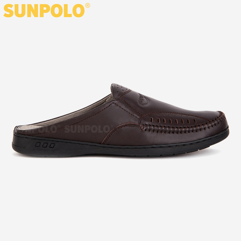 Dép Sapo Nam Da Bò SUNPOLO SPO196
