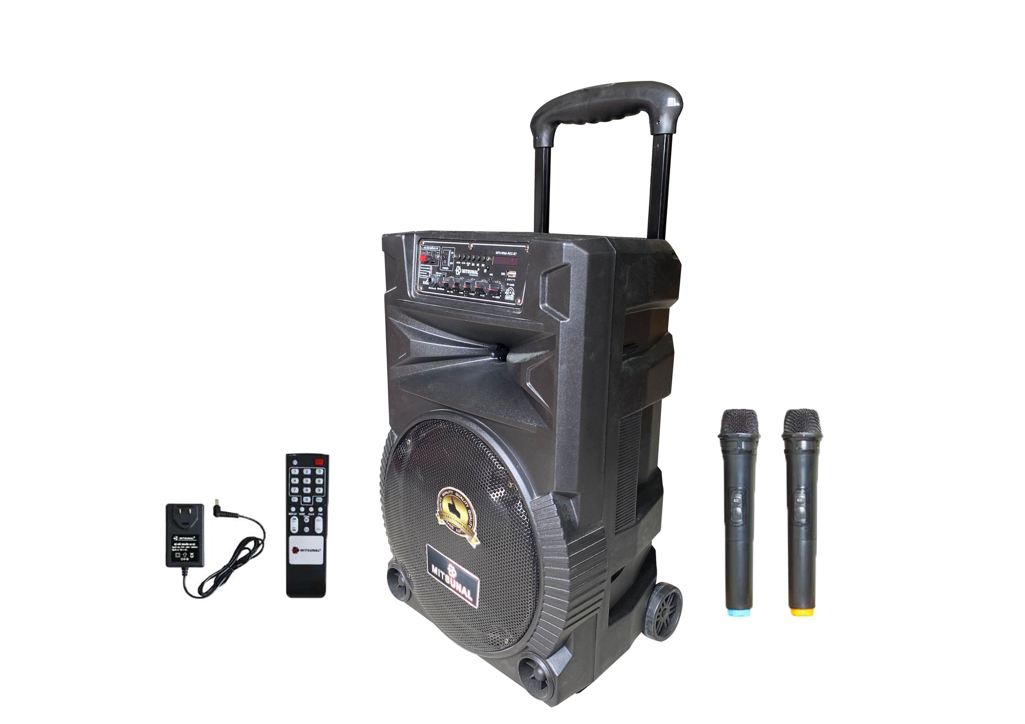 Loa kéo di động Mitsunal 350B30 360W Bass 30cm 12'' - Hàng Chính Hãng