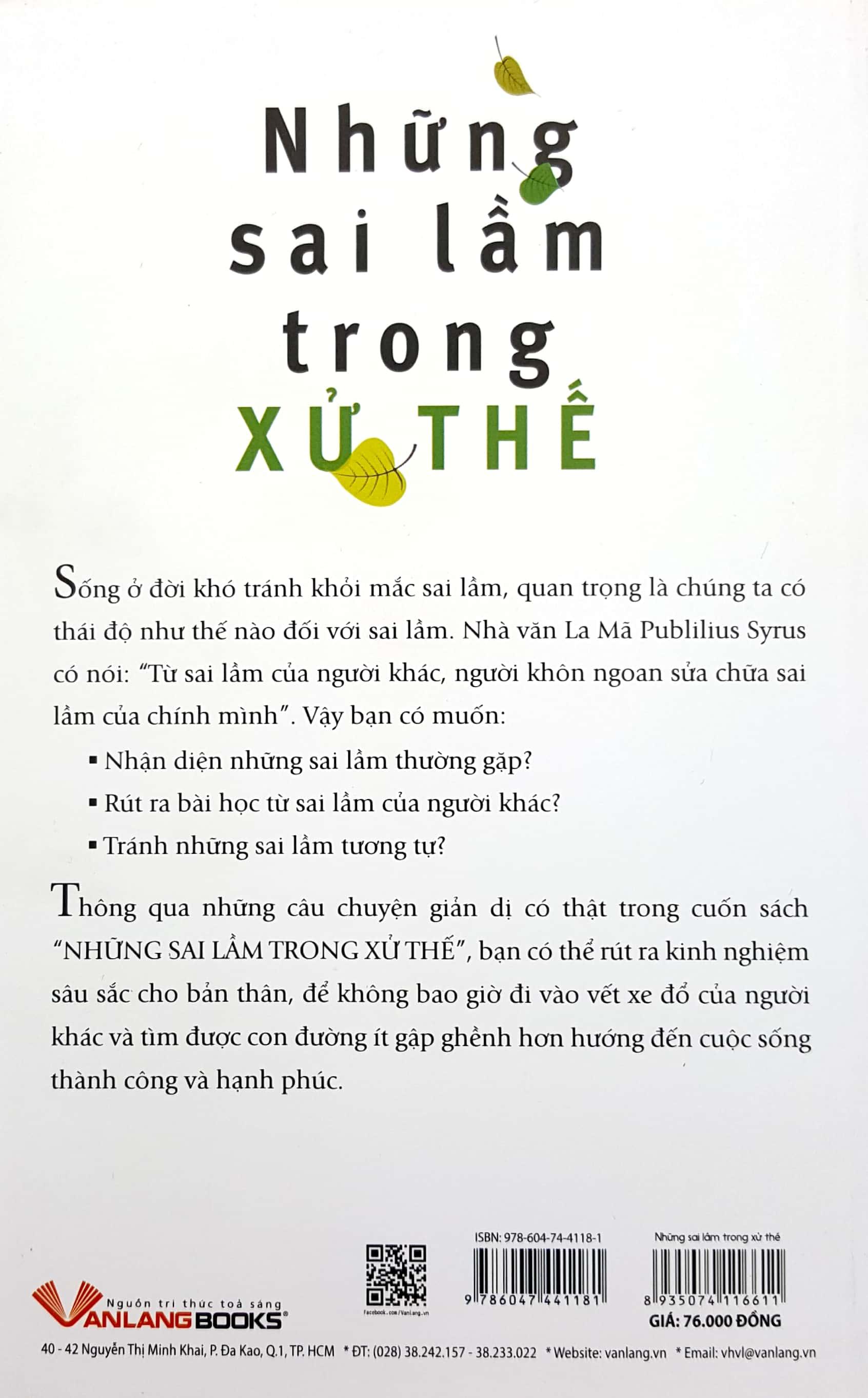 Những Sai Lầm Trong Xử Thế