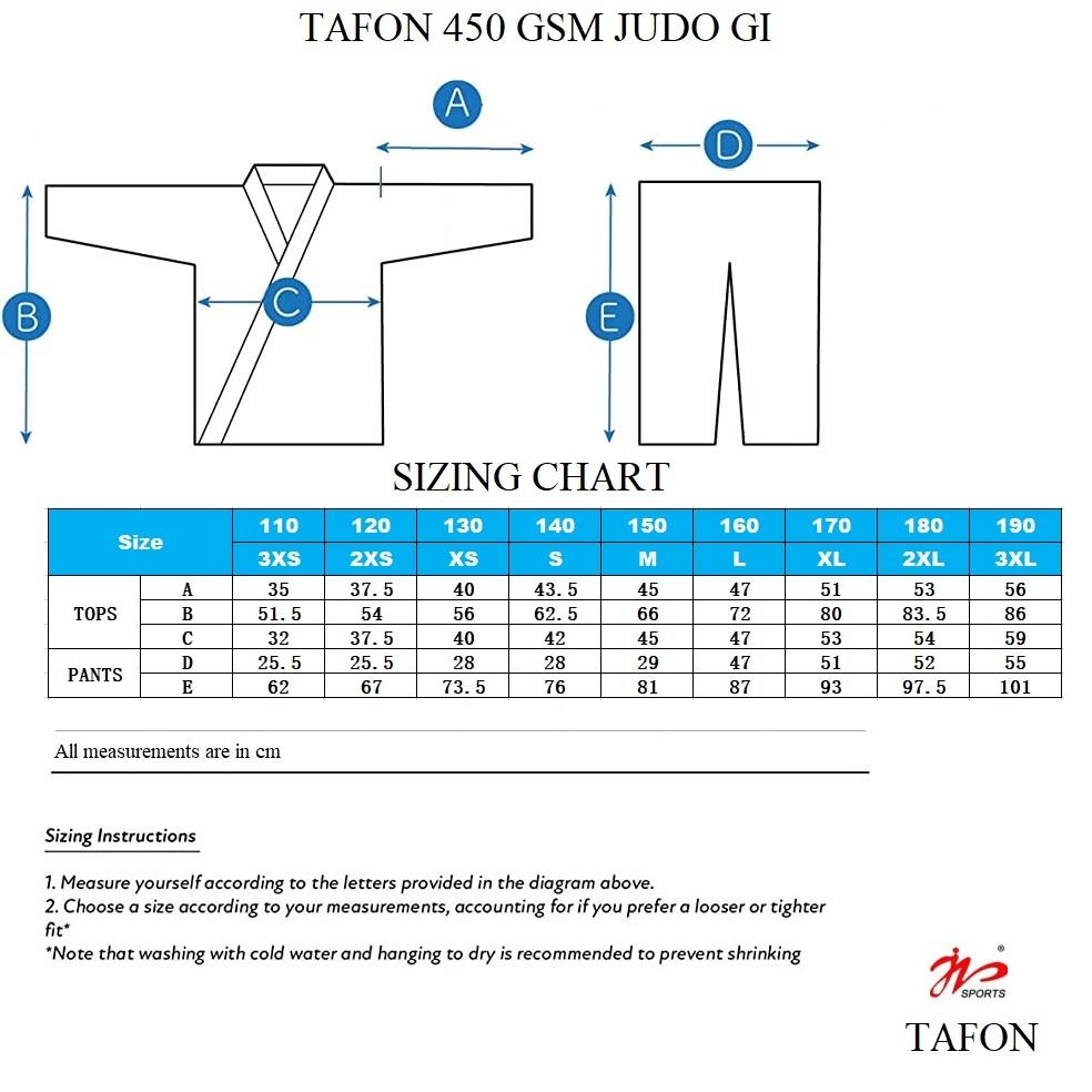 Tafon 450gsm Tops 240gsm quần Judo Gi đồng phục đồng phục Bleach Kimono Dệt D Color: Blue Size: XL-170CM