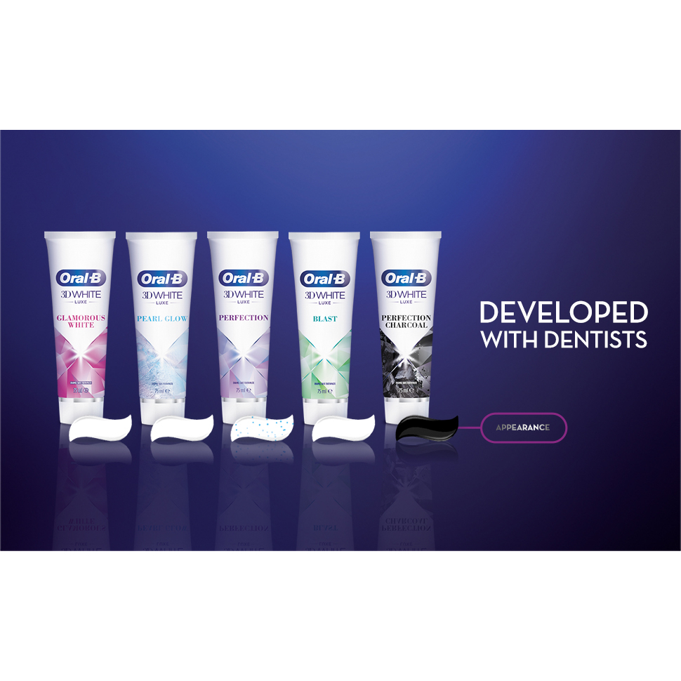 Kem đánh răng Oral-B 3D White Luxe Whitening Toothpaste 75ml