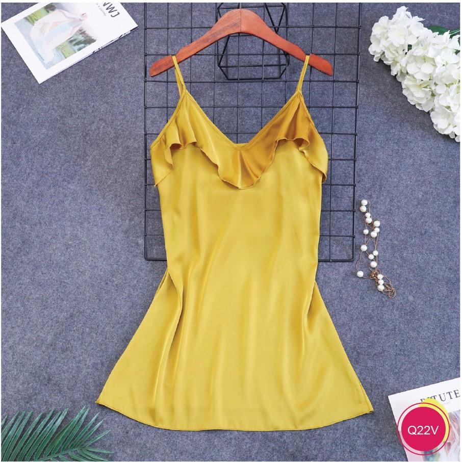 Đầm ngủ cao cấp chất lụa satin Q22