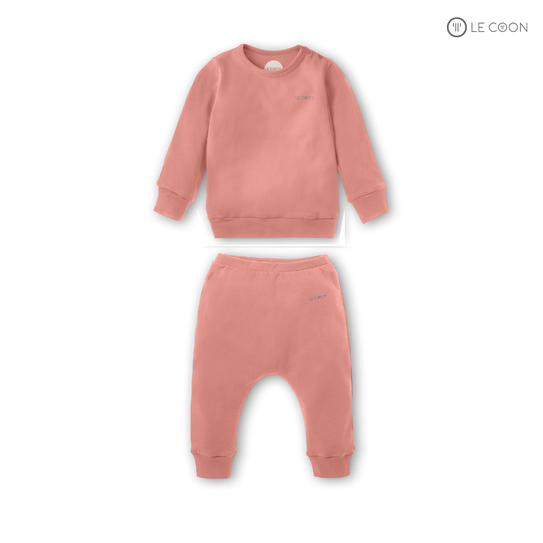 LE COON | Bộ Đồ Cúc Bấm Vai Dài Tay | COMFY | 6 tháng -3 tuổi