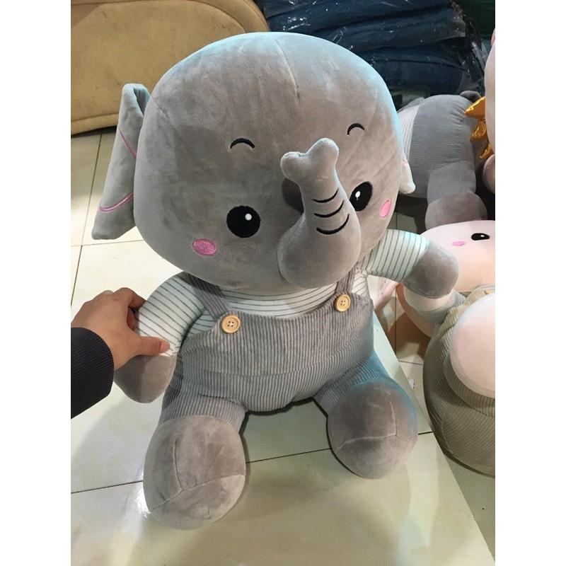 Thú bông voi màu hồng size 55cm cho bé