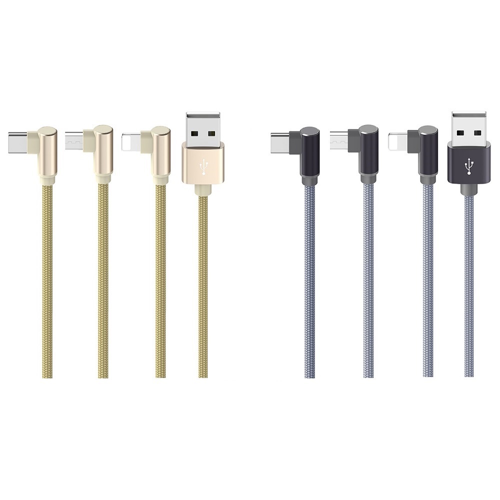 Cáp sạc chữ L Borofone BX26 cổng Micro-USB / Lightning / Type-C max 2.4A (Hàng chính hãng)