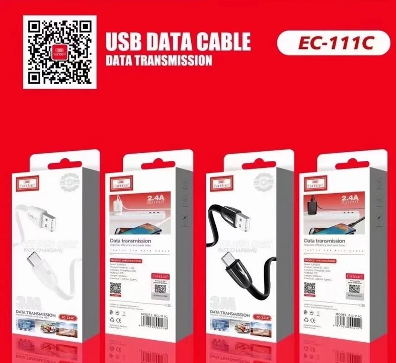 Cáp Sạc 3m Earldom EC – 111 dành cho điện thoại