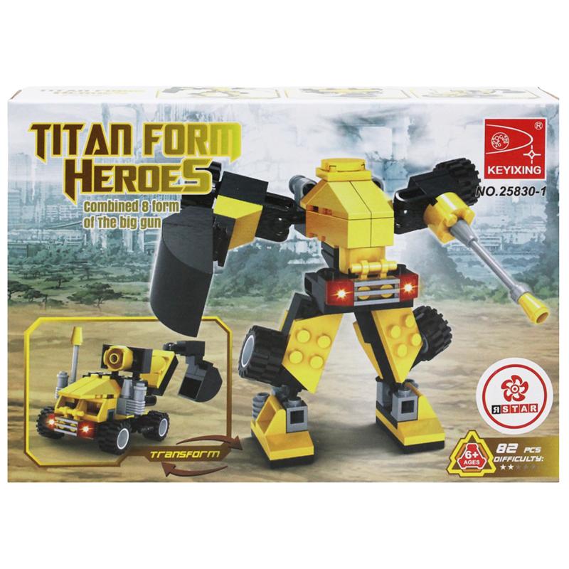 Đồ Chơi Lắp Ráp Robot Biến Hình - KeYiXing 25830-1 (82 Mảnh Ghép)