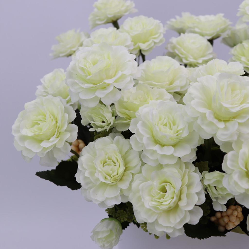 1 Bunch Artificial Peony Silk Flower Bridal Bouquet Garden Decor
