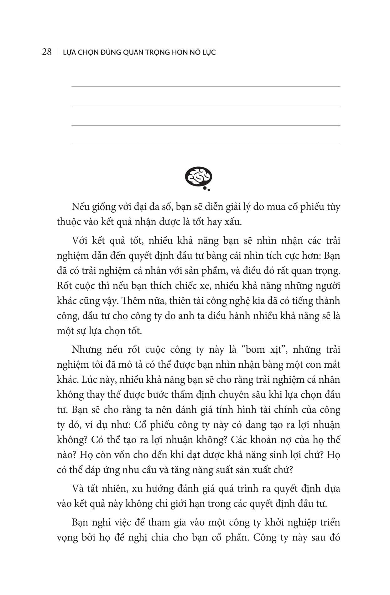 Lựa Chọn Đúng Quan Trọng Hơn Nỗ Lực