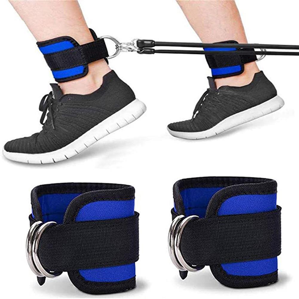 1 Dây Đeo Mắt Cá Chân Có Thể Điều Chỉnh Dây Đeo Mắt Cá Chân Chân Hỗ Trợ Bảo Vệ Mắt Cá Chân Cáp Kèm Đùi Chân Ròng Rọc D-Vòng dây Đeo Chân Bảo Vệ Color: single ring Blue