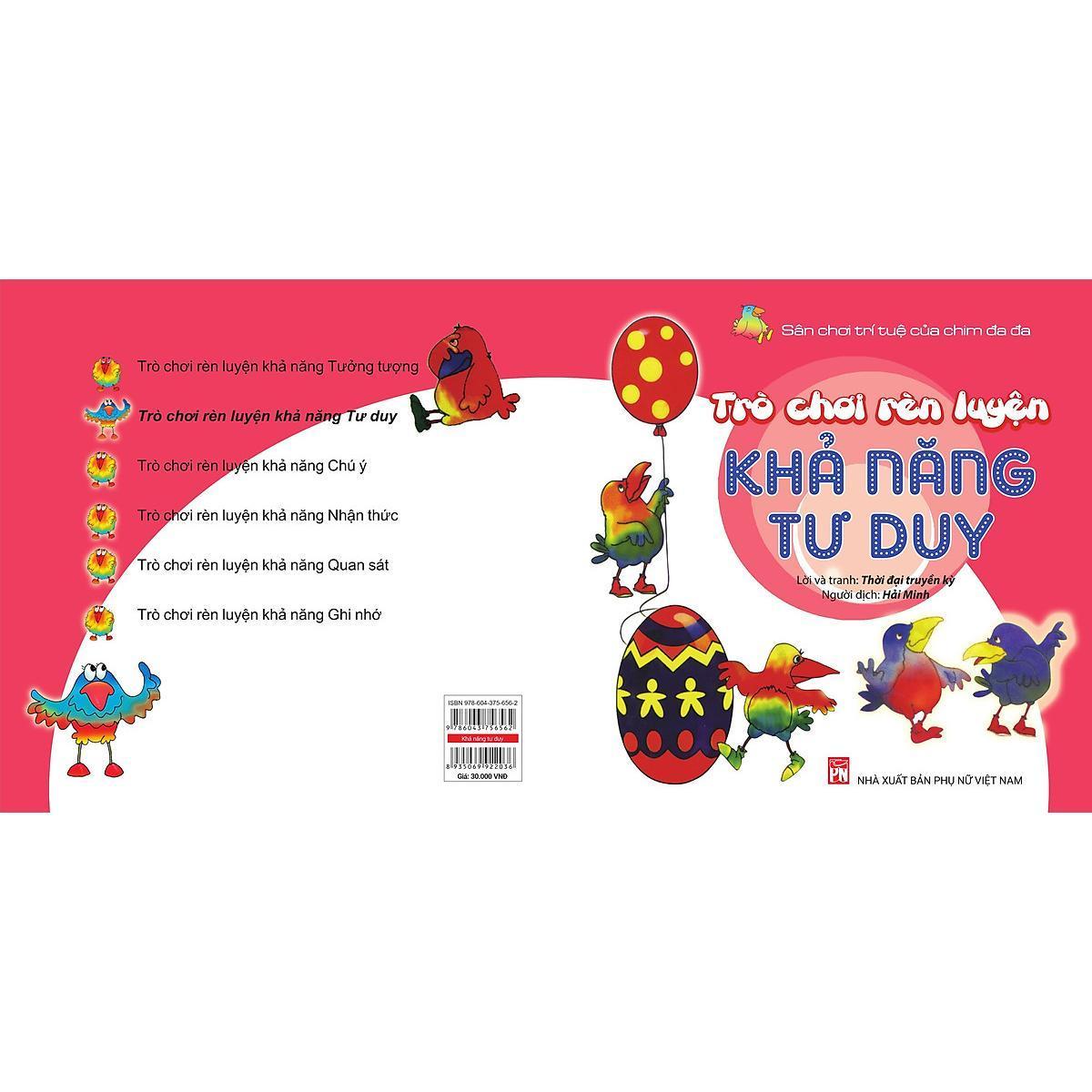 Sách - Trò Chơi Rèn Luyện Khả Năng Tư Duy - Sân Chơi Trí Tuệ Của Chim Đa Đa - NXB Phụ Nữ