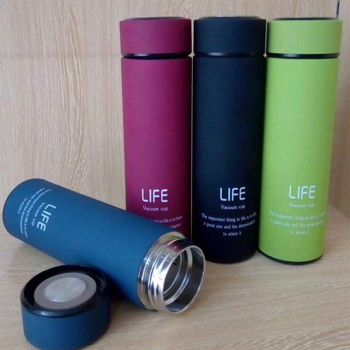 Bình Giữ Nhiệt 3 Lóp Vacuum Flask Cao Cấp có lưới lọc trà