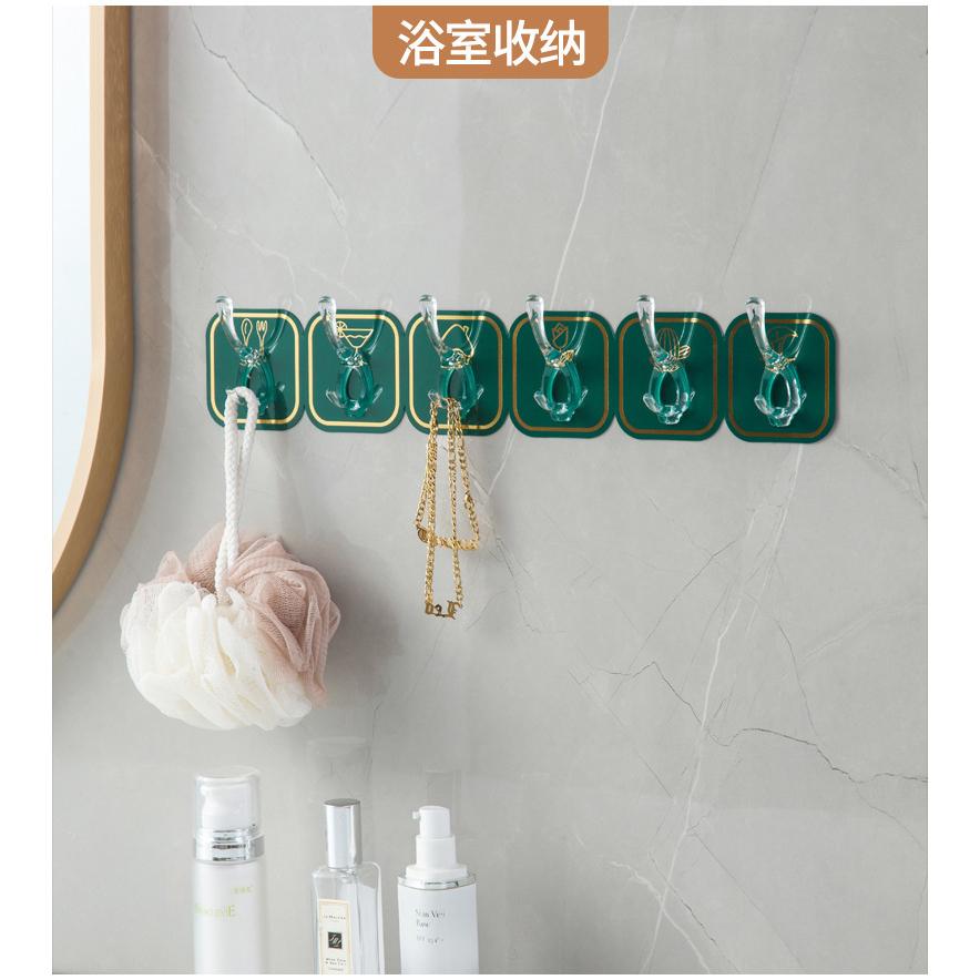 Bộ 6 móc dán tường keo Acrylic cao cấp mẫu mới