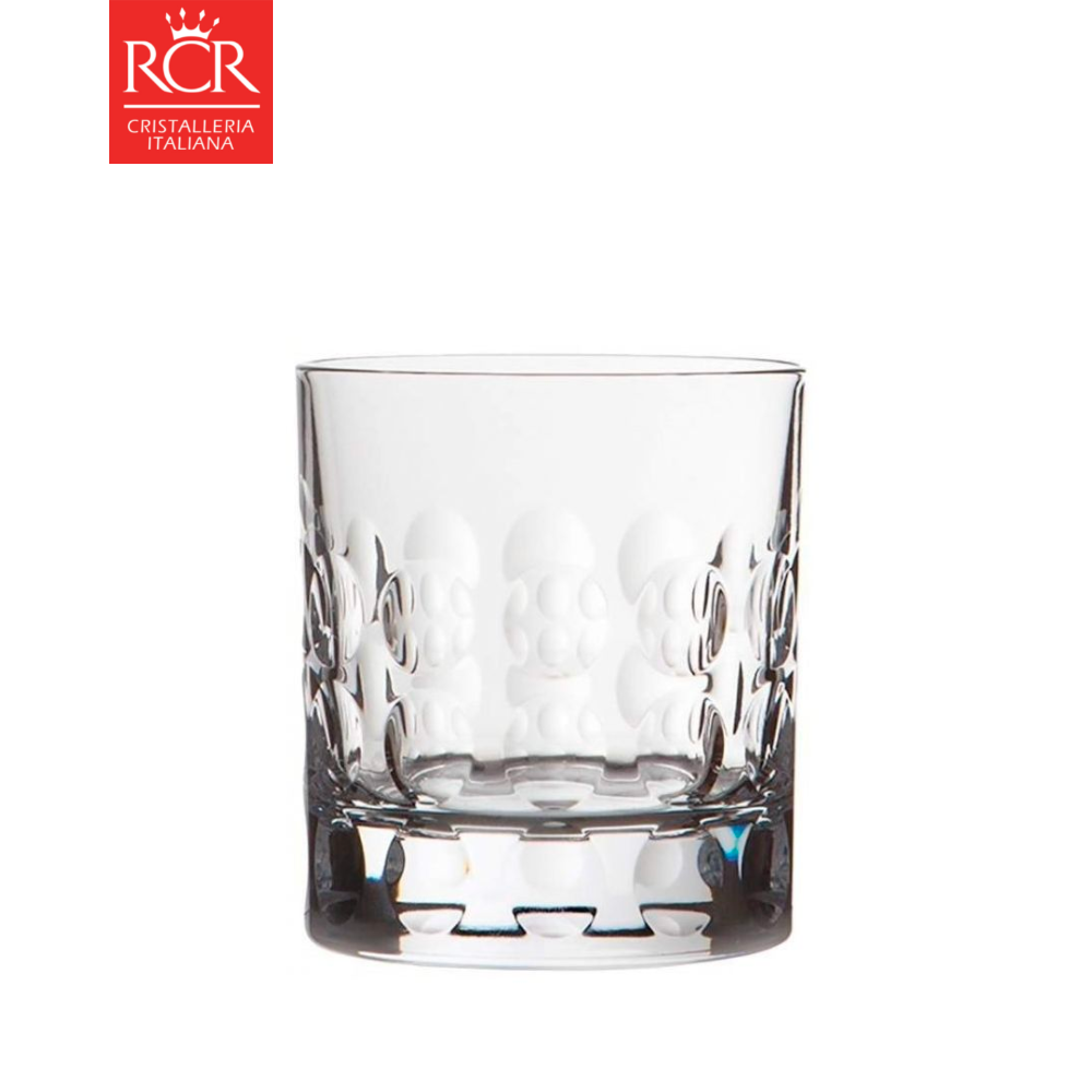 Bộ 2 Ly Rượu Thuỷ Tinh Pha Lê Ý RCR Cao Cấp - Prestige Bubble Dof Tumblers 290ml