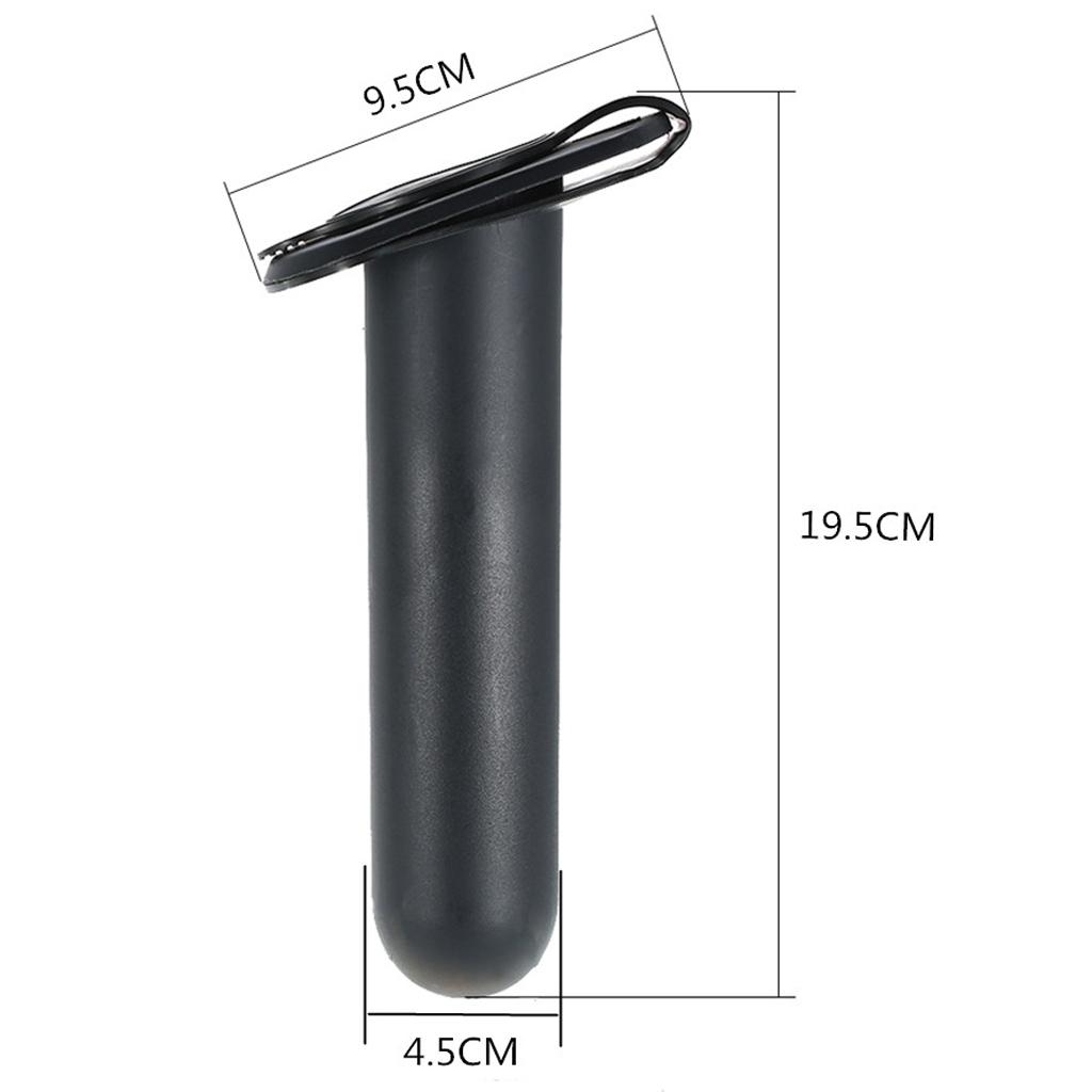 Set 2 Plastic Flush Mount Fishing Boat Rod Holder & Cap Cover for Kayak Pole