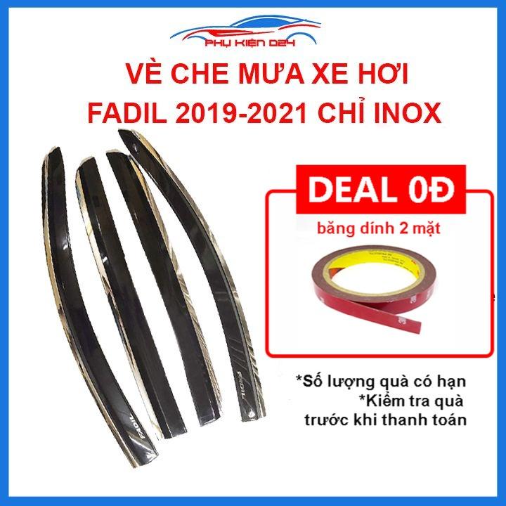 Vè mưa Fadil 2019-2021 chỉ inox cao cấp bảo vệ xe